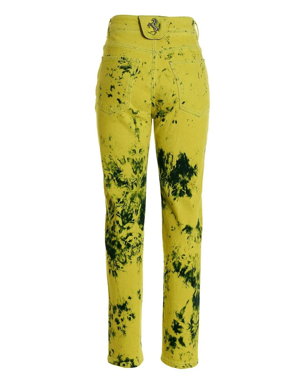 Ferrari Yellow Tie-Dye Jeans