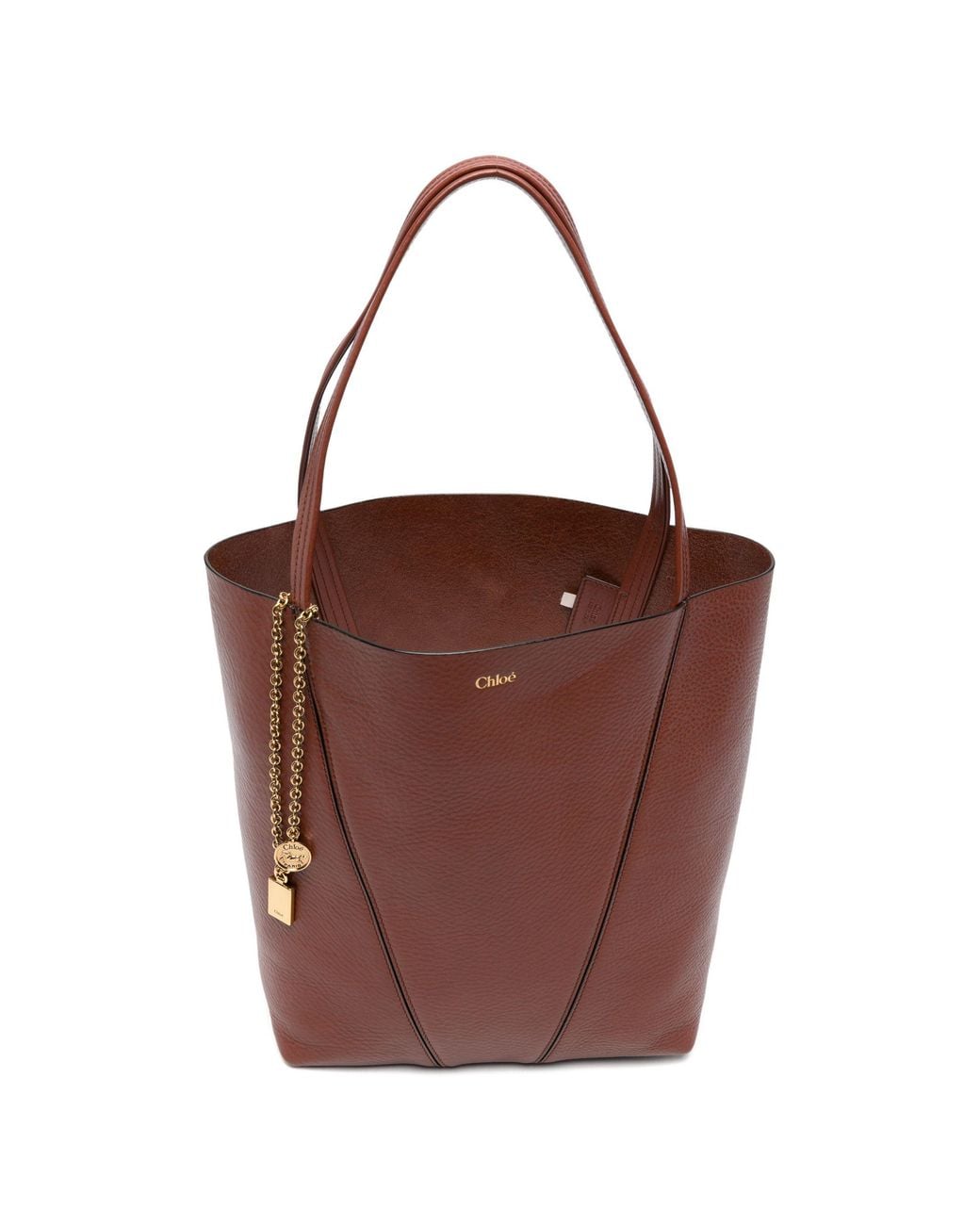 Chloé Brown Spin Shoulder Bag