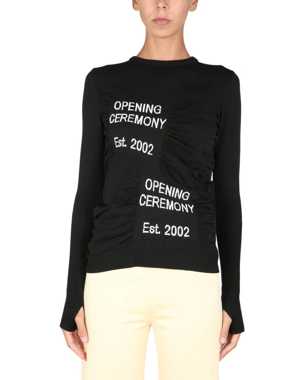 Opening Ceremony Black Crew Neck Sweater
