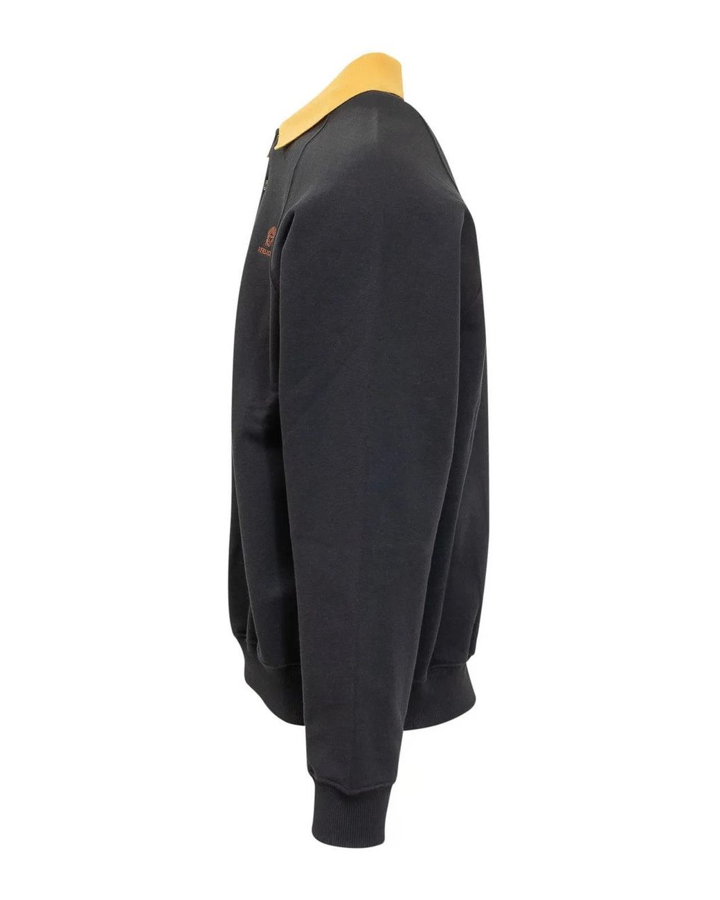 Versace Blue Polo Collar Sweatshirt for men