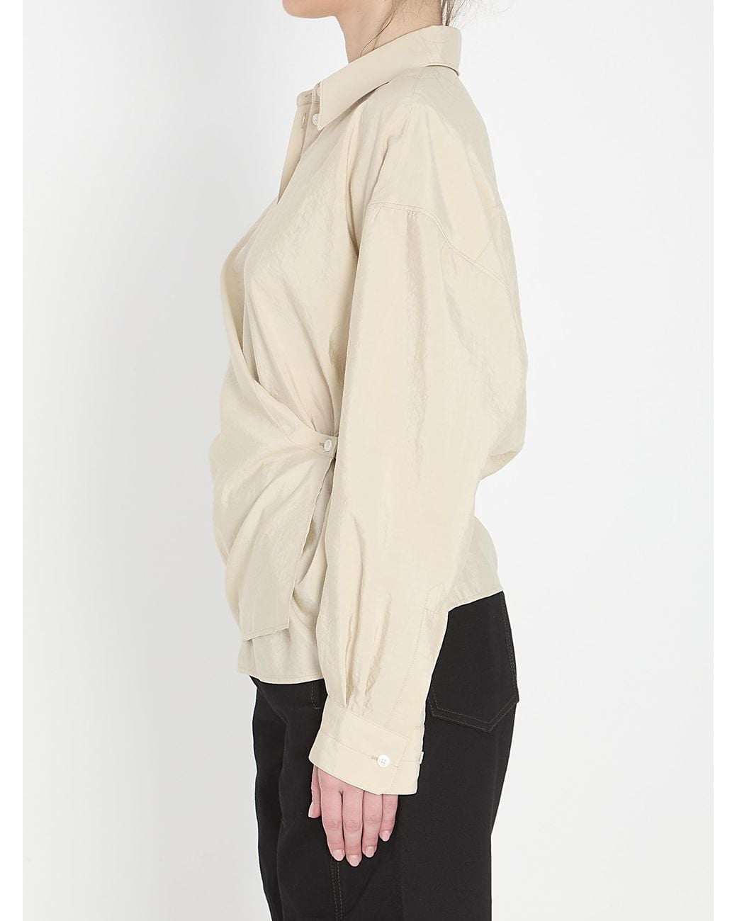 Lemaire Natural Draped Shirt