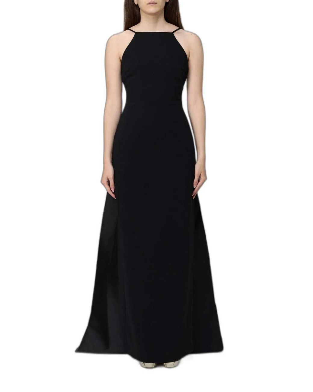 Solace London Black Ulla Maxi Dress