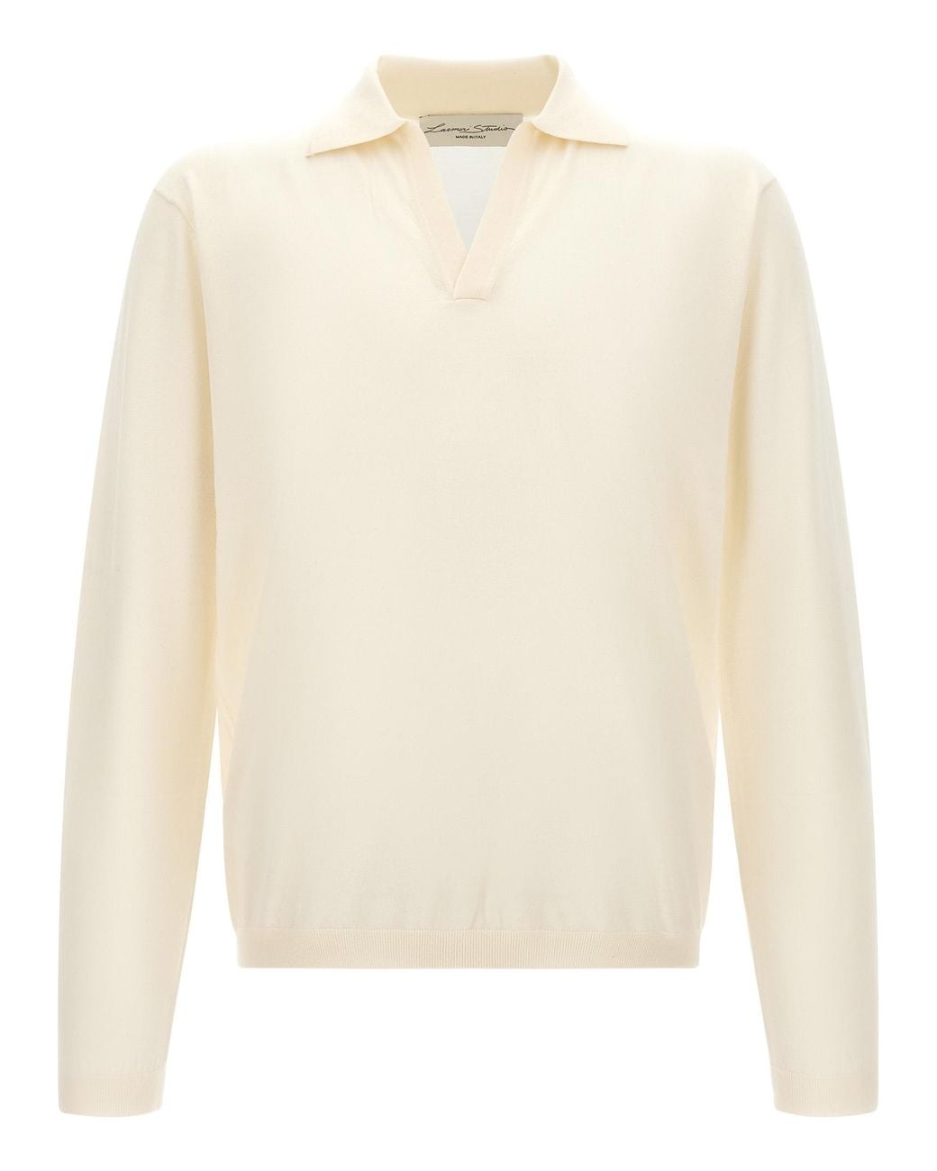 LARMERI STUDIO White 'Touch' Polo Shirt for men