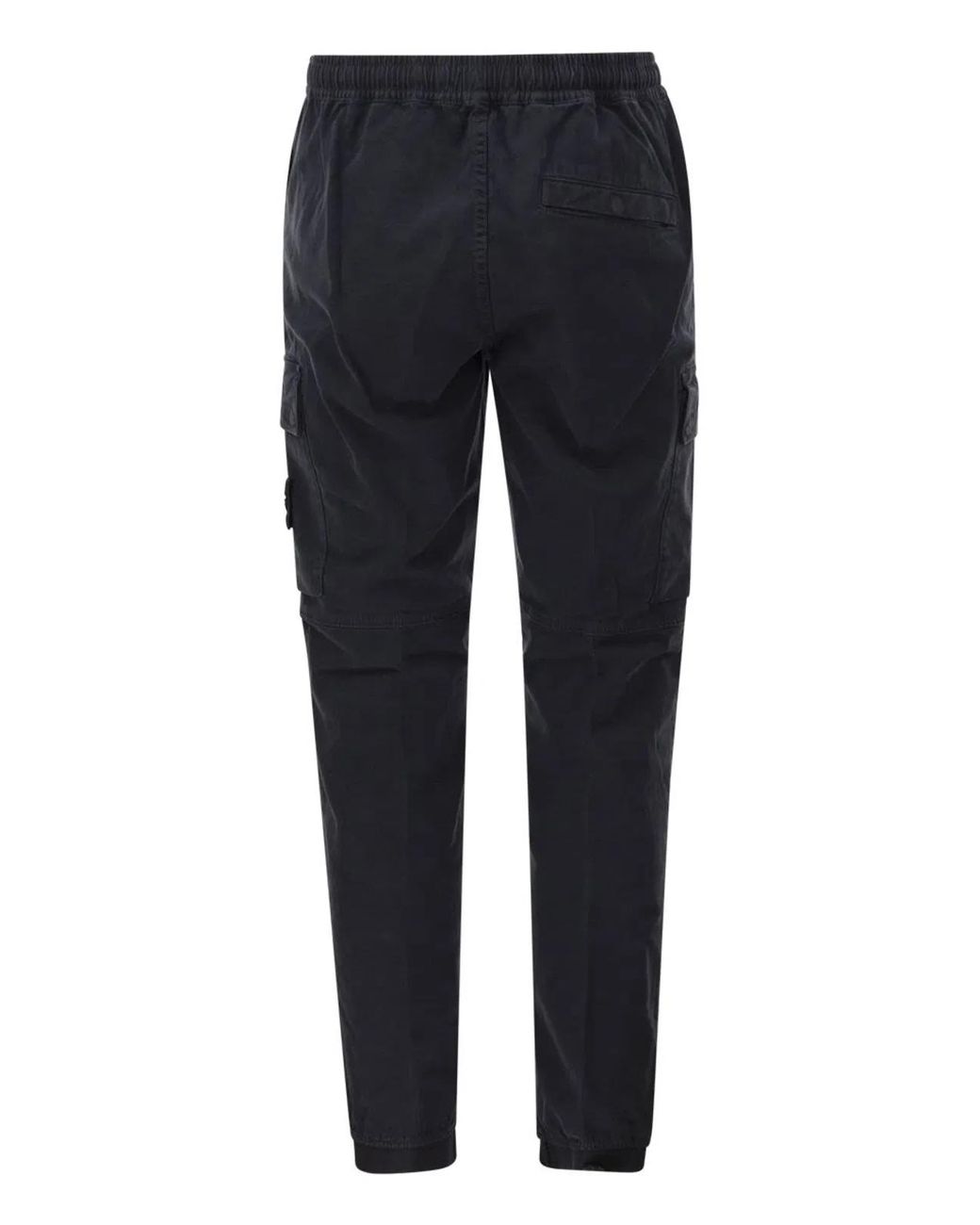 Stone Island Blue Cargo Trousers for men