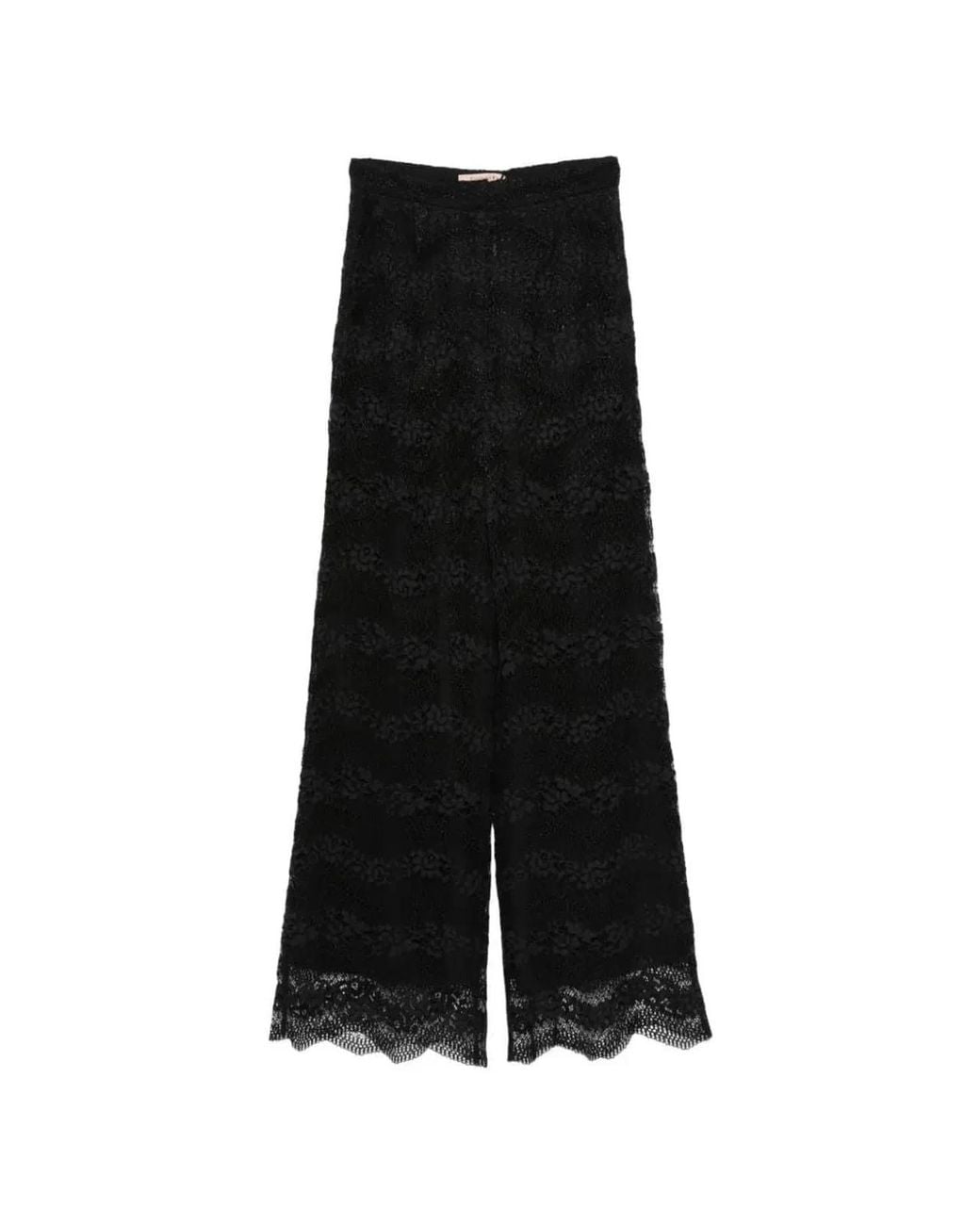 Twinset Black Twinset Lace Trousers