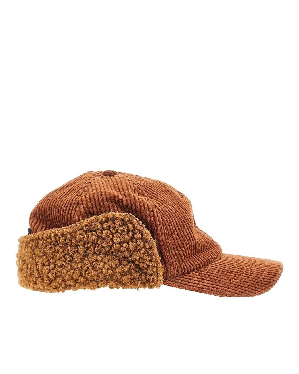 Kangol Brown Corduroy Baseball Hat With Earflap for men