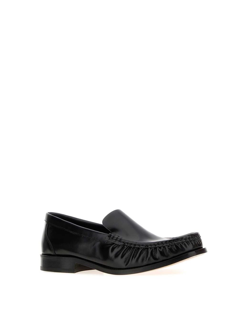 A.P.C. Black Leather Loafers for men