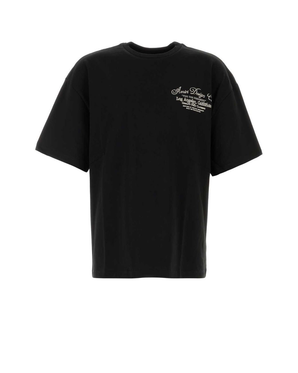 Amiri Black Dreamers Chain Stitch T-Shirt for men