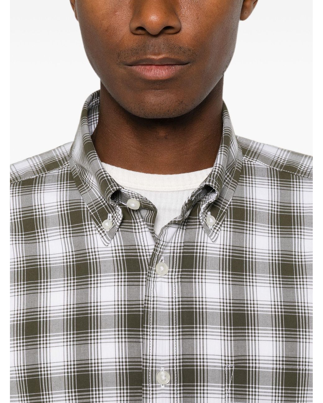 Boss Gray Cotton Shirt for men