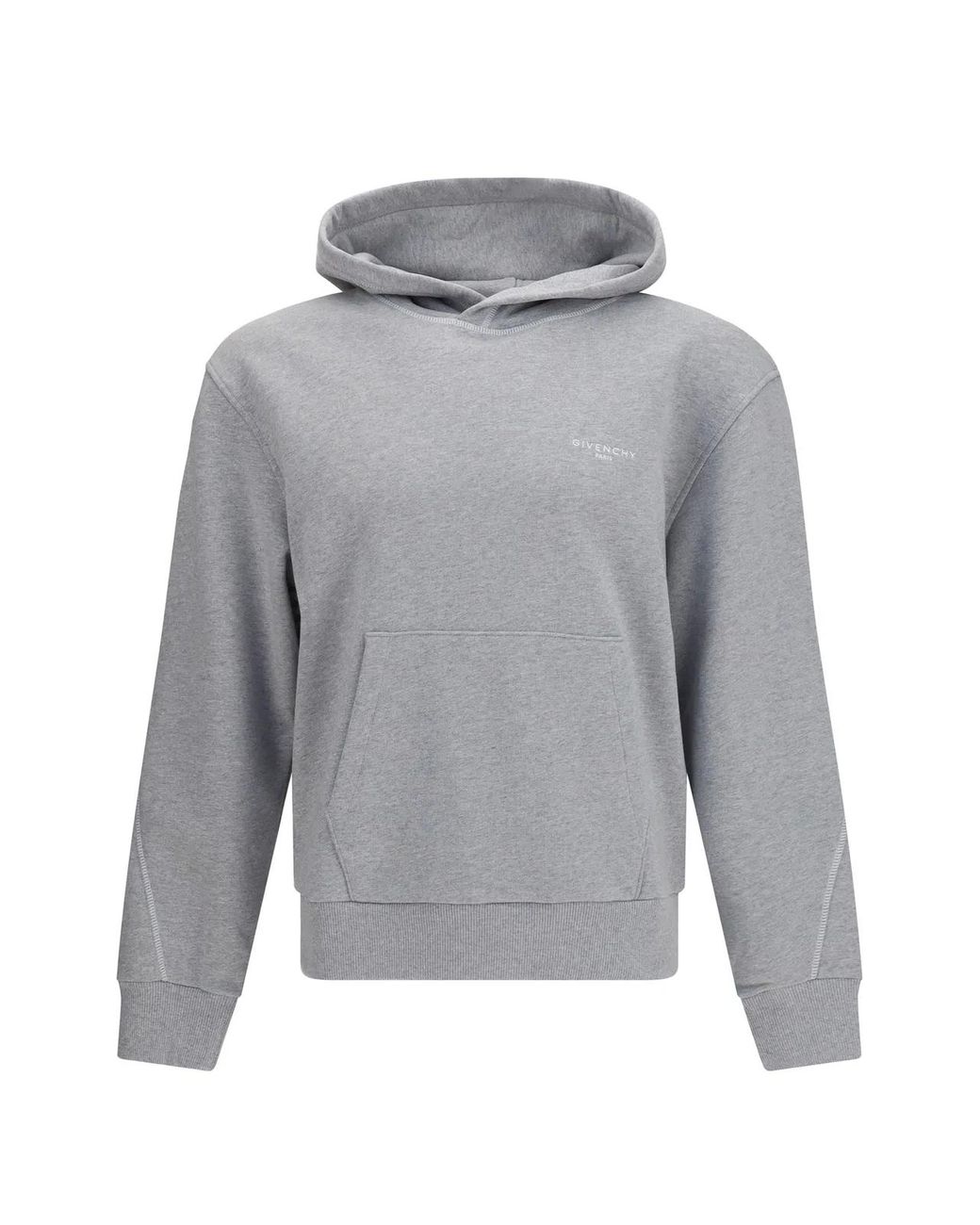 Givenchy Gray Cotton Hoddie for men