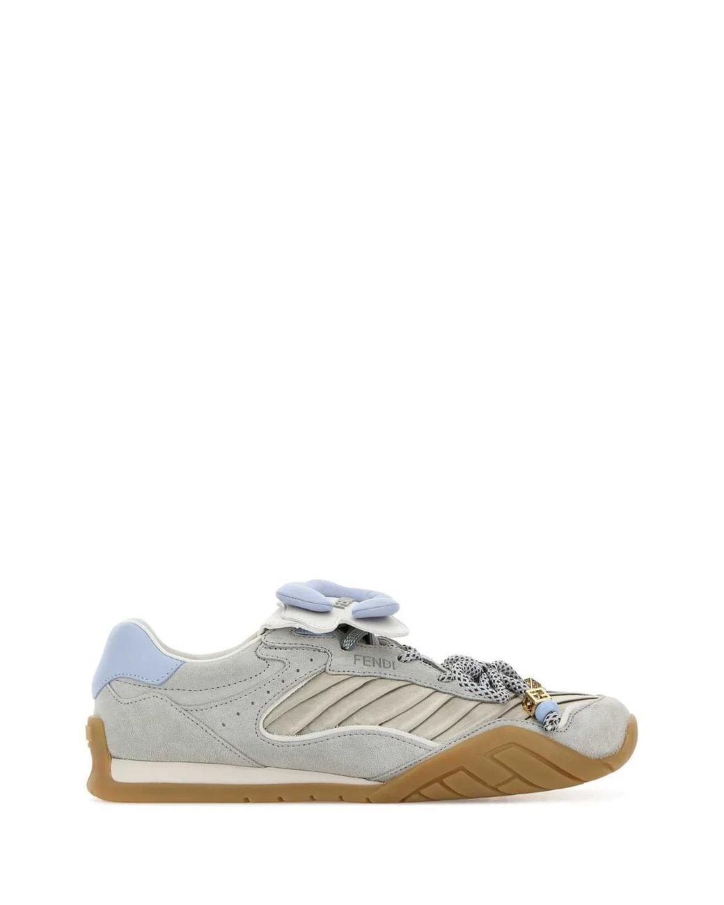 Fendi White Wave Pulse Sneakers