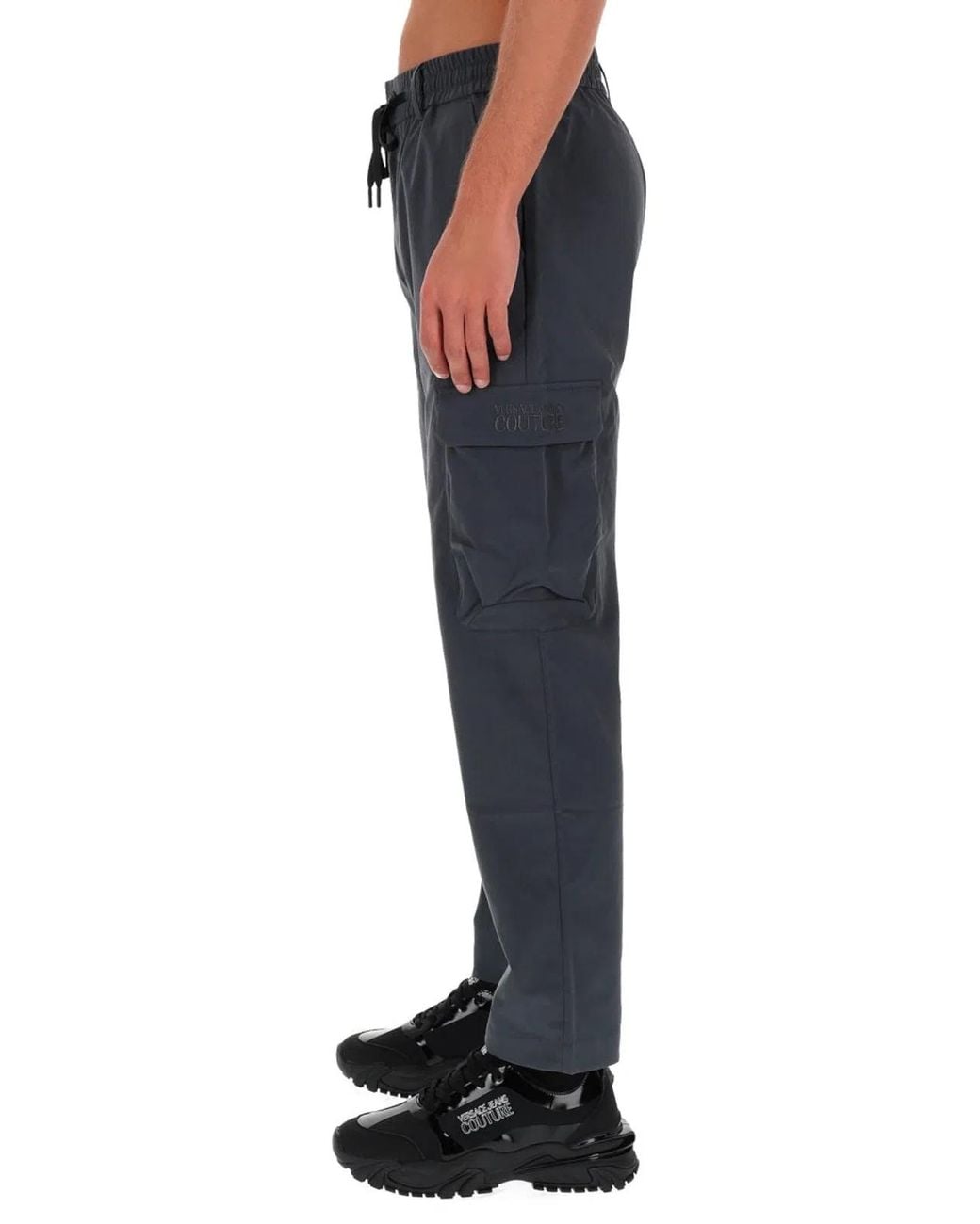 Versace Jeans Couture Blue Technical Cargo Pants for men