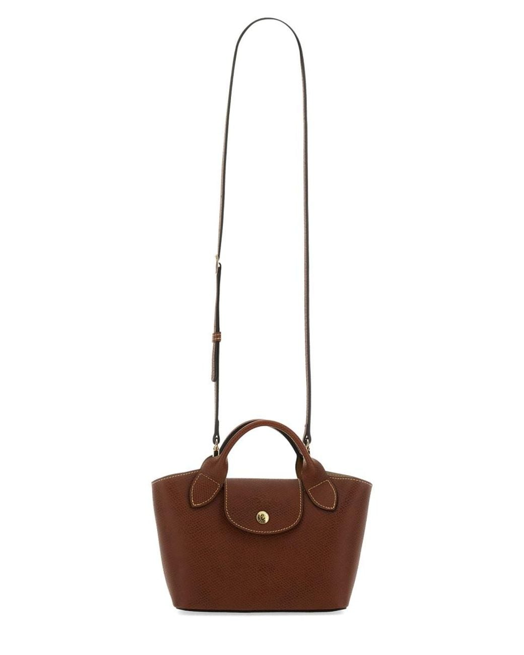 Longchamp Brown Borsa Shopping "Épure" Xs