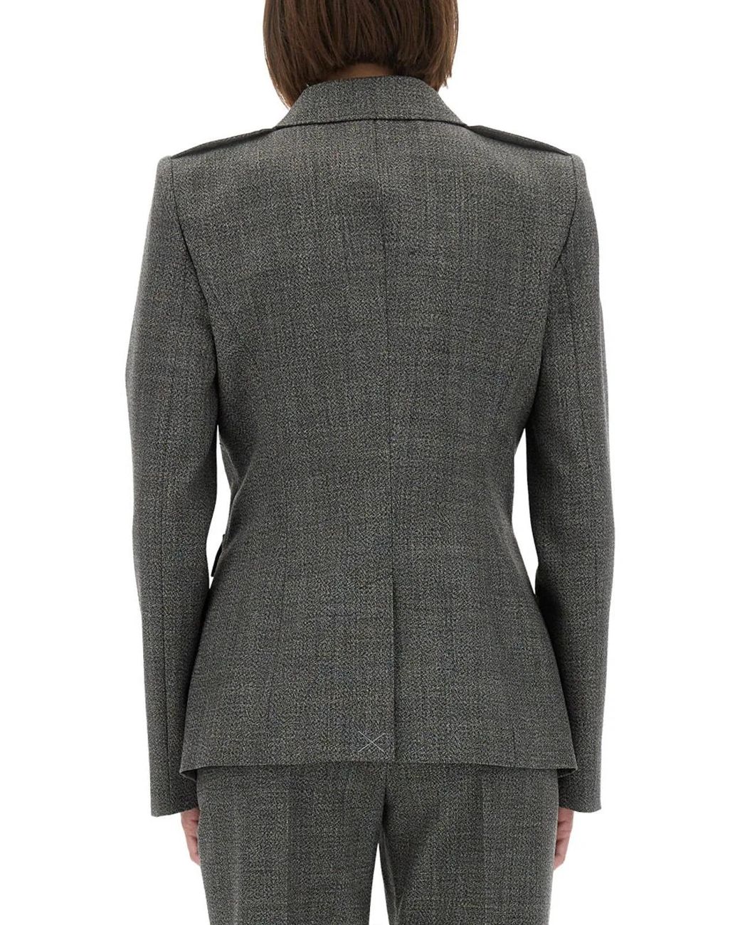 McQueen Gray Wool Jacket