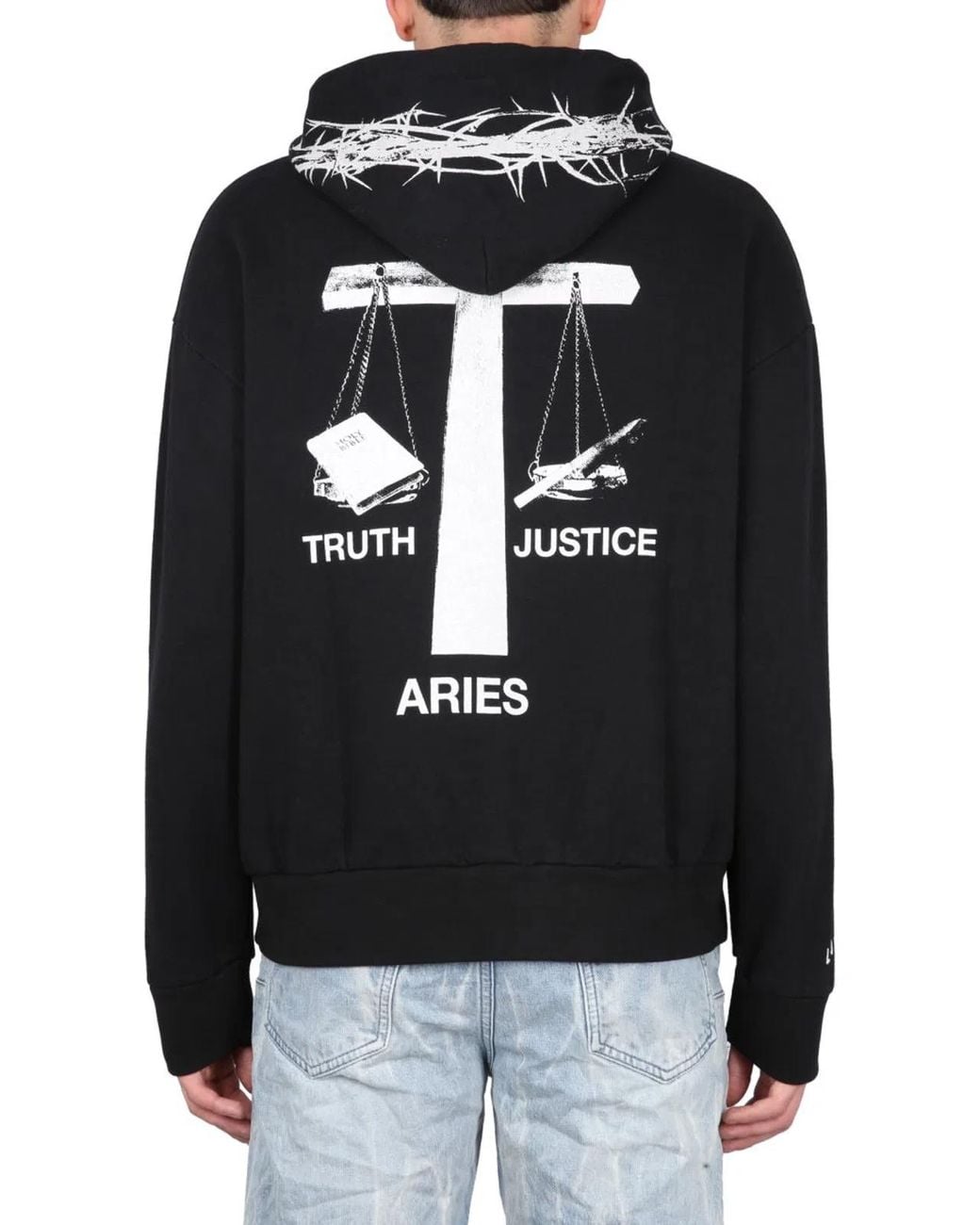 Aries Black Hoodie for men