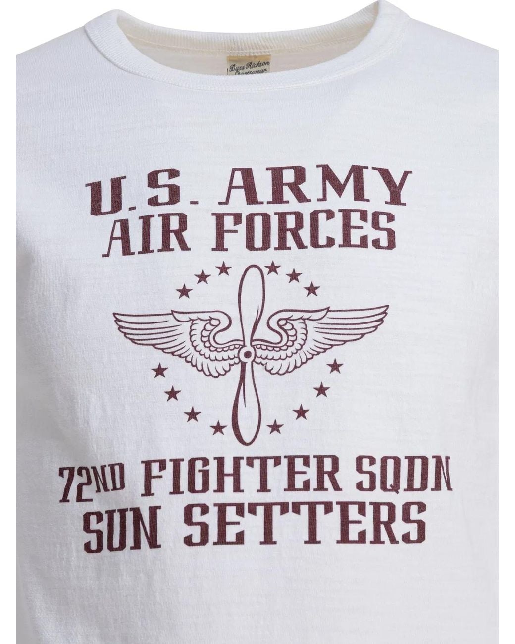 Buzz Rickson's White Cotton T-Shirt for men