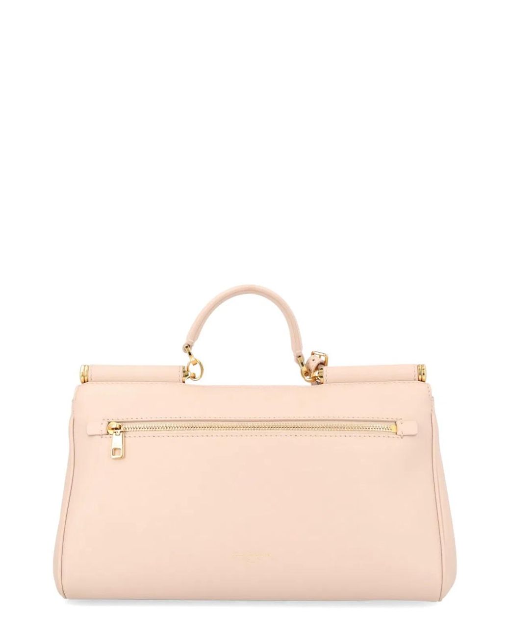 Dolce & Gabbana Natural Dolce & Gabbana Nude Leather Shoulder Bag