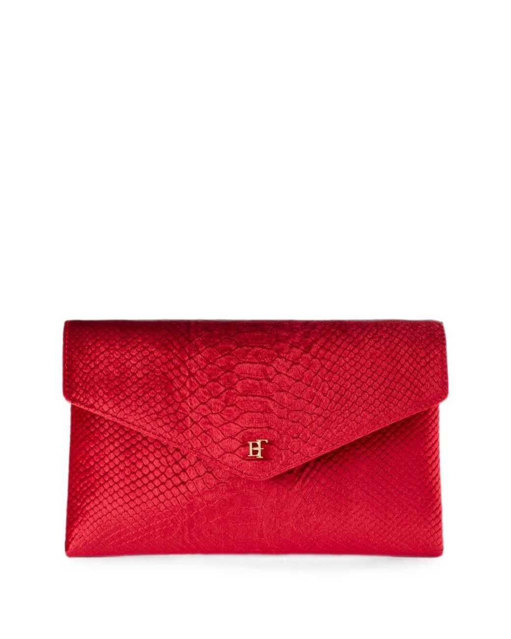 Elisabetta Franchi Red Flap Clutch