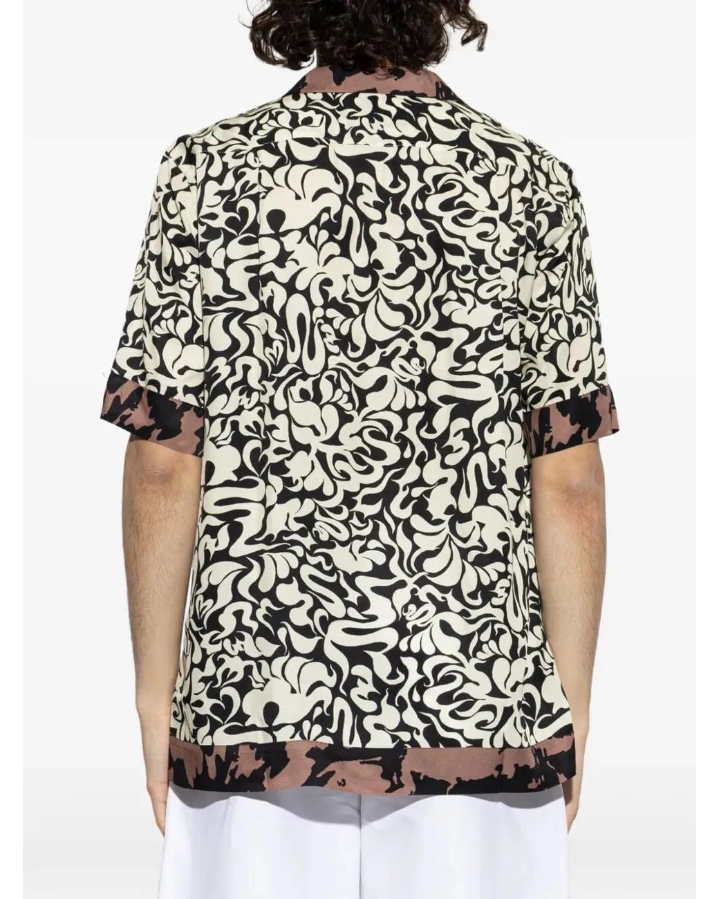 Dries Van Noten Black Carltone Viscose Shirt for men