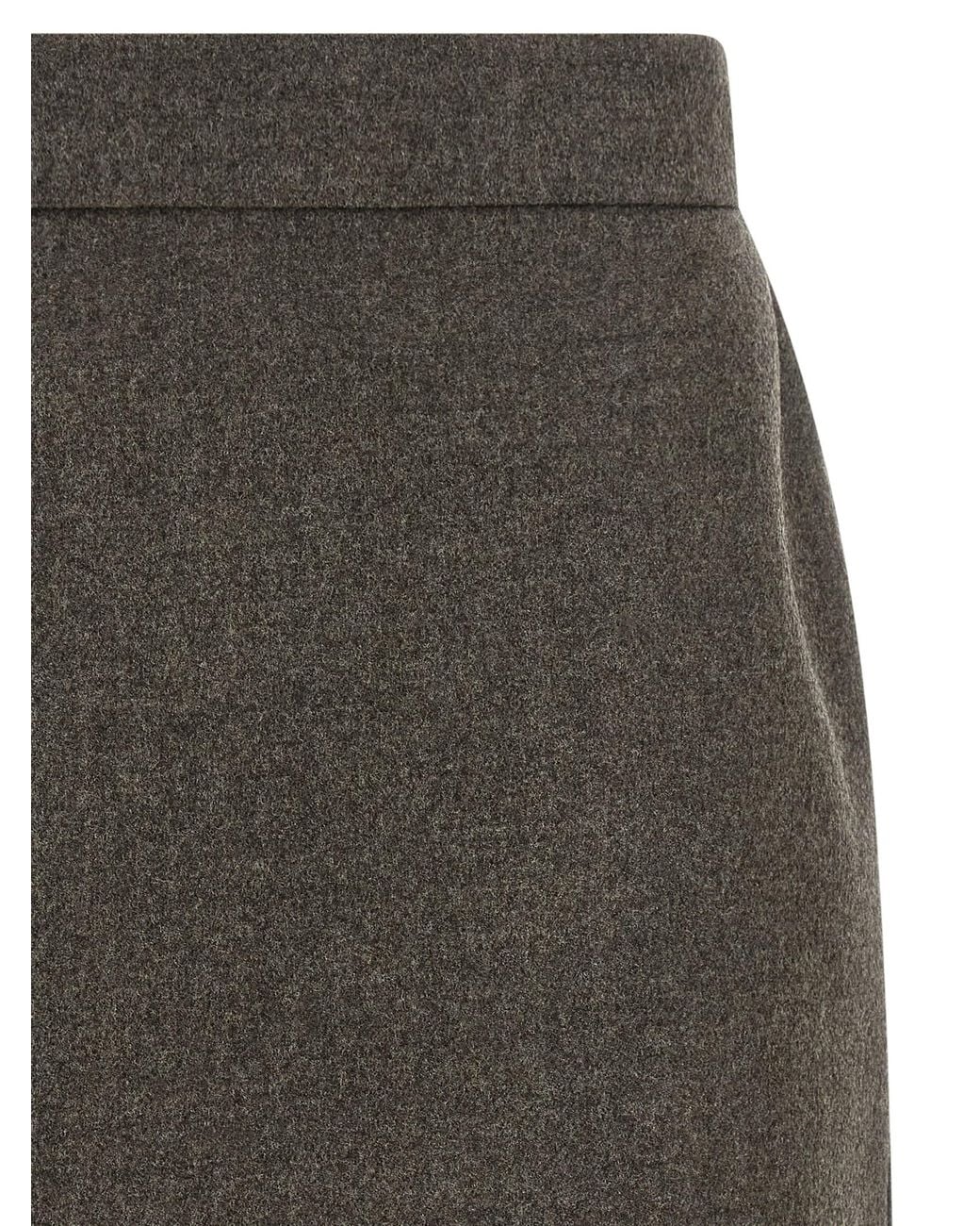 Max Mara Gray 'Acinoso' Skirt