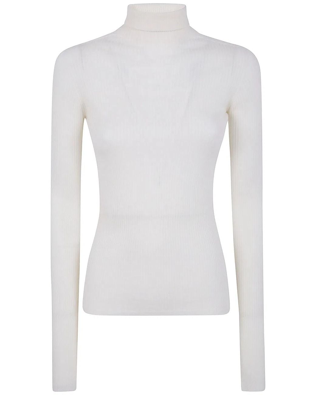 Max Mara White "Niagara" Classic Pullover