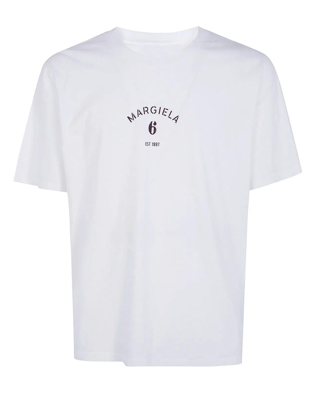 MM6 by Maison Margiela White Tshirt With Logo Print for men