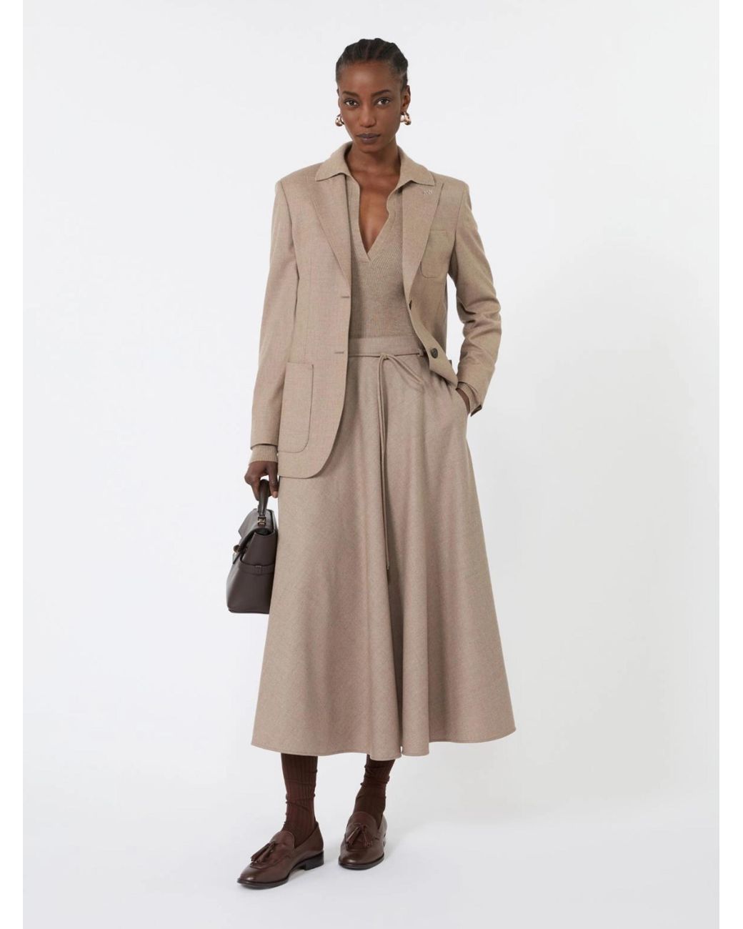 Max Mara Natural Mxmangel Polo Sweater