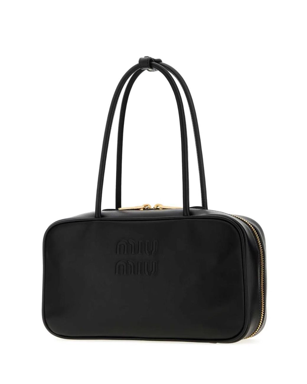Miu Miu Black Leather Shoulder Bag