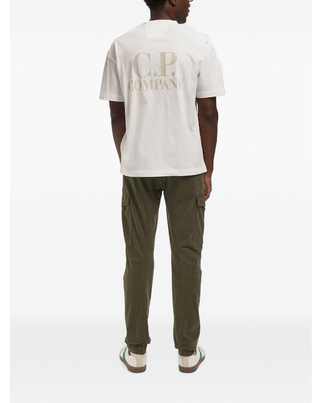 C P Company White C.P.Company Short Sleeve Comfort Tshirt for men