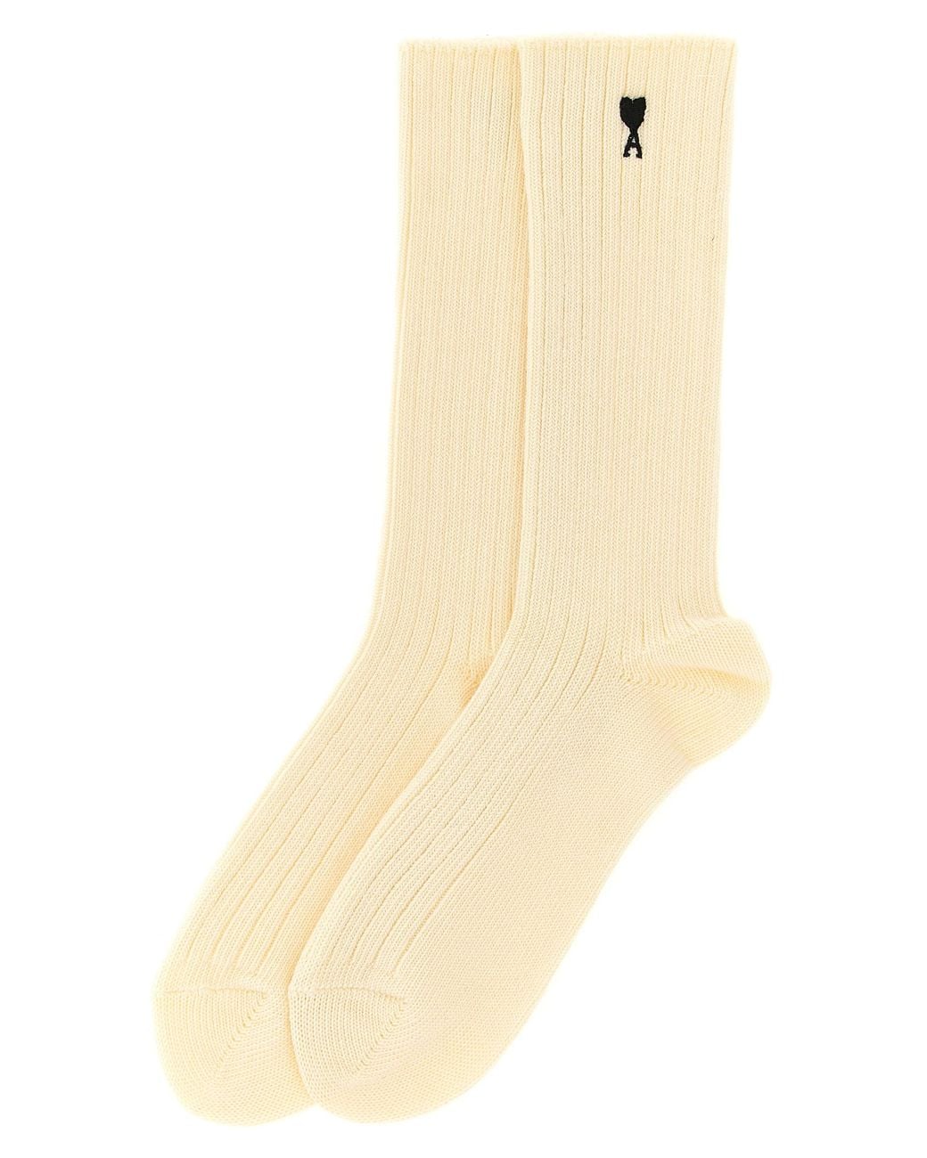 AMI Natural 'Ami De Coeur' Socks