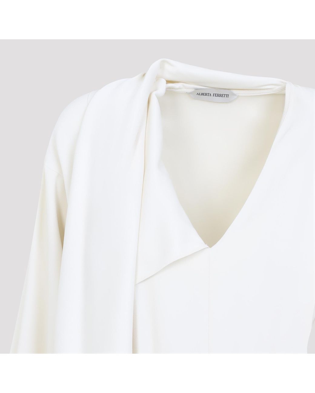 Alberta Ferretti White Midi Dresses