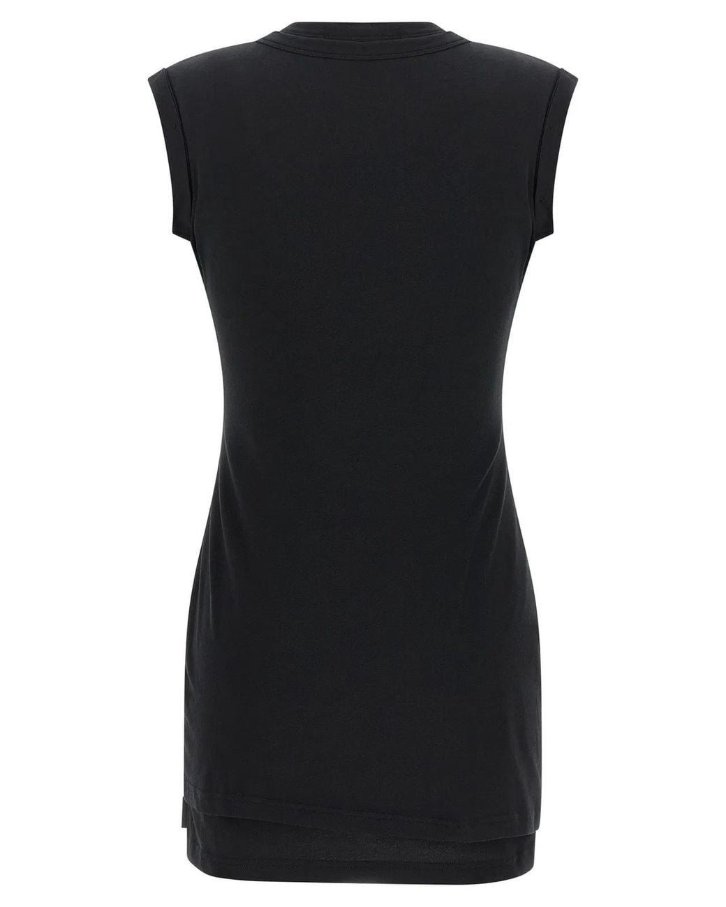 Alexander Wang Black 'Twisted Bust Layered' Dress