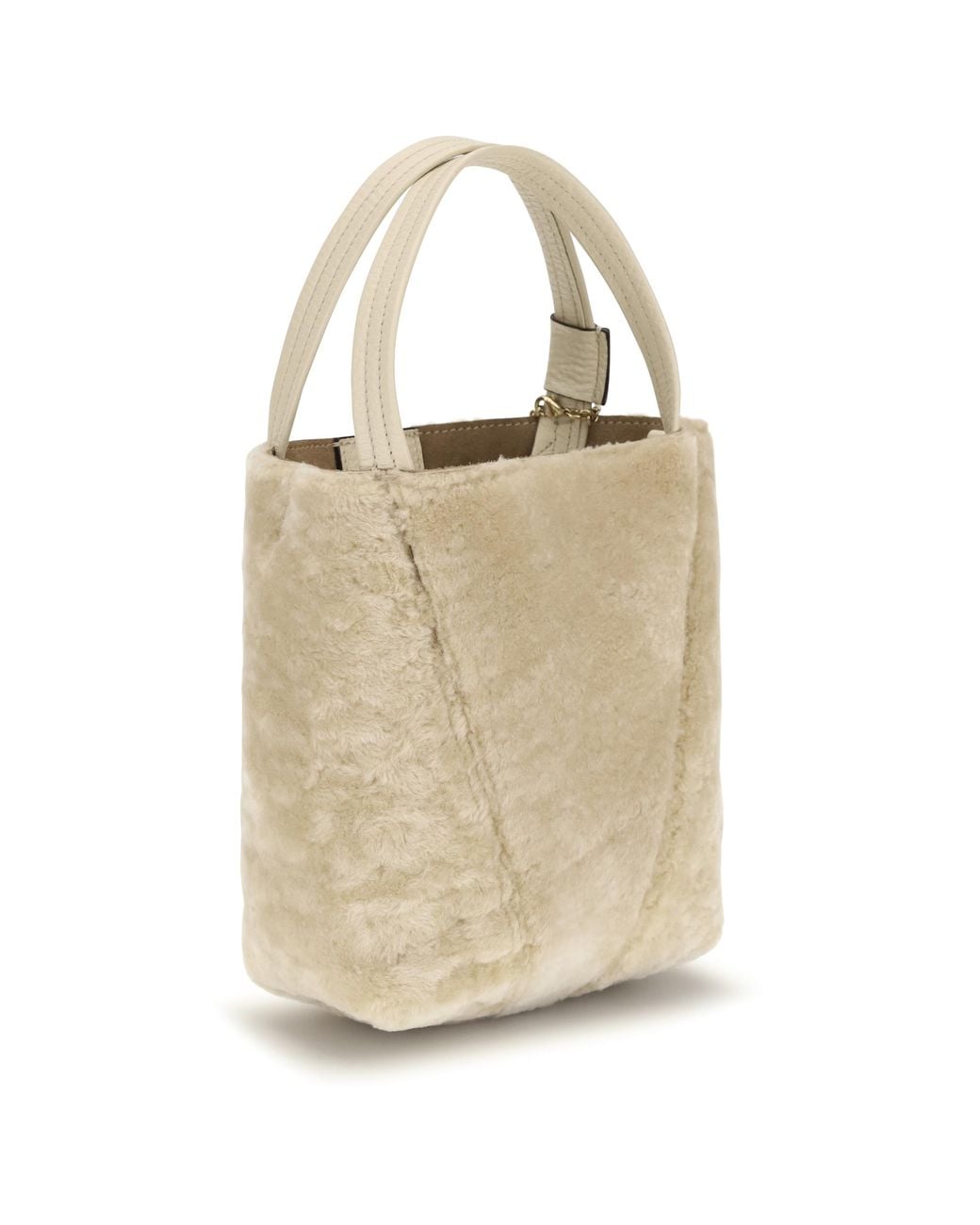 Chloé Natural Spin Bouclé Bucket Bag