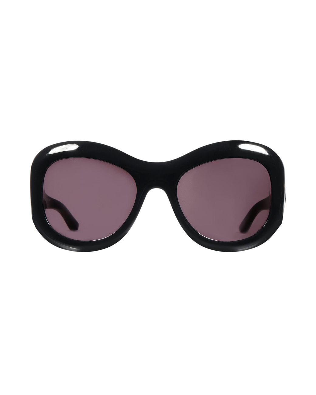 Gucci Purple Double G Geometric-Frame Sunglasses