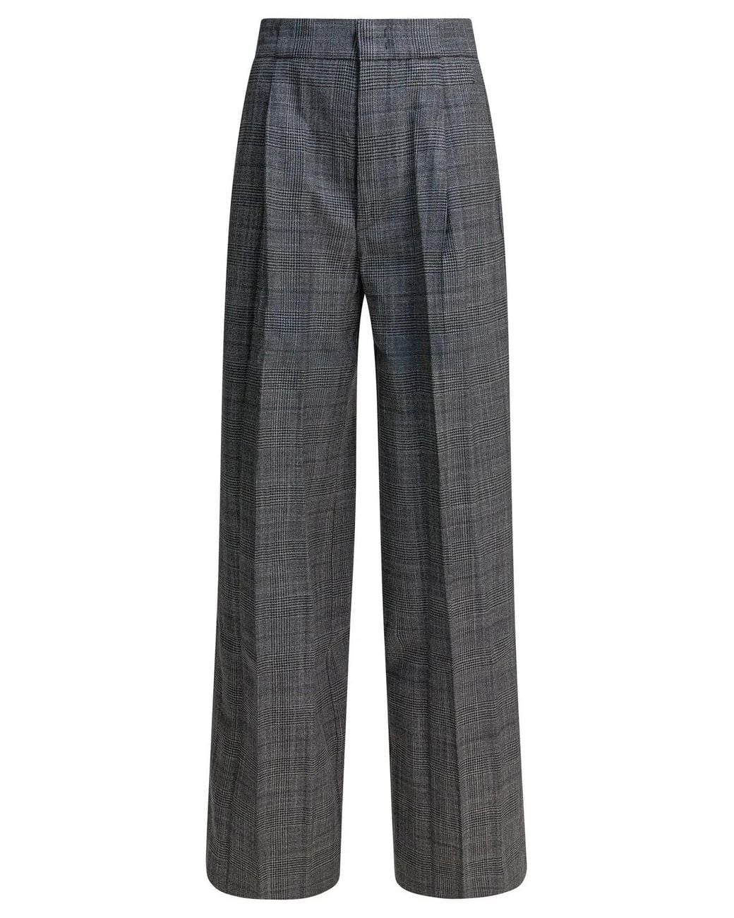 Sa Su Phi Gray Wool Silk Trousers