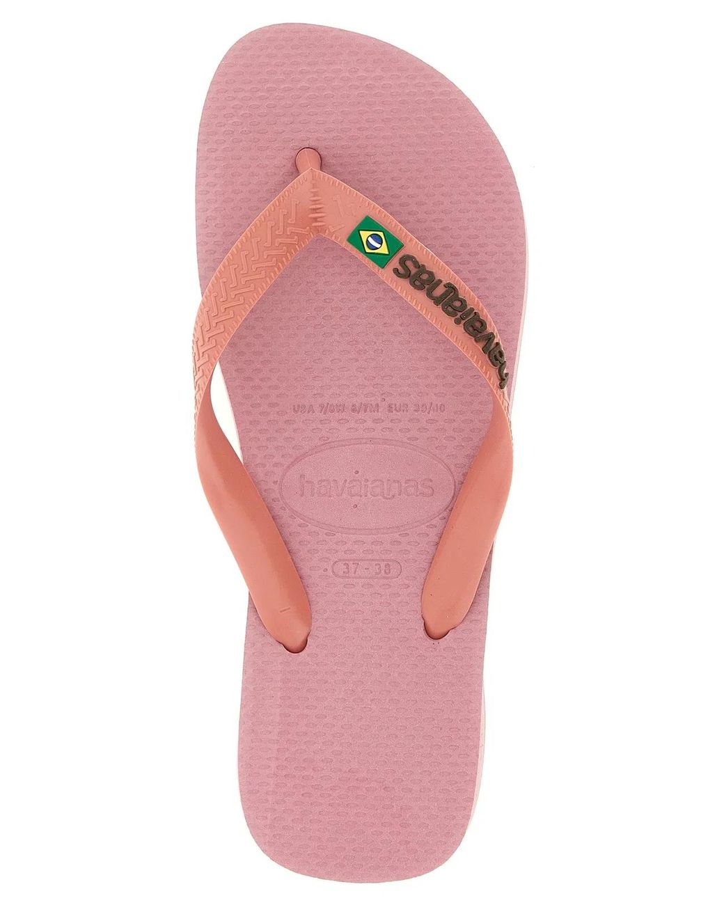 Havaianas Pink 'Brasil Logo' Sandals