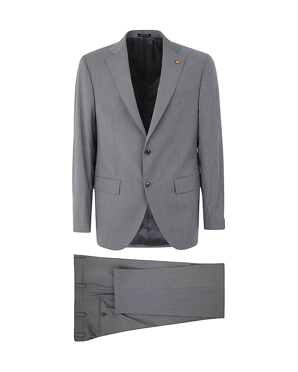 Sartoria Latorre Gray Suit With Two Buttons for men
