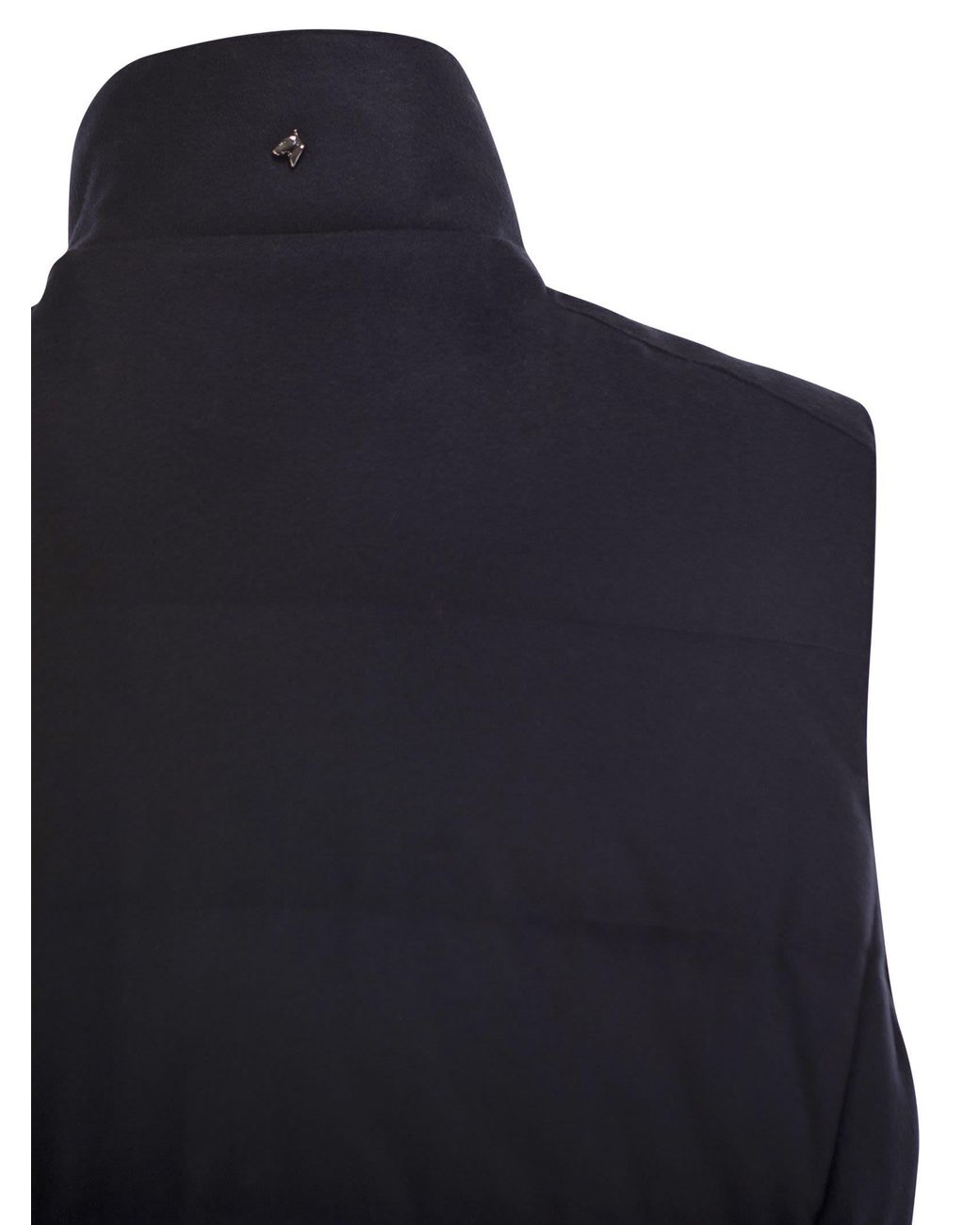 Montecore Blue Wool, Silk And Cashmere Blend Padded Gilet for men
