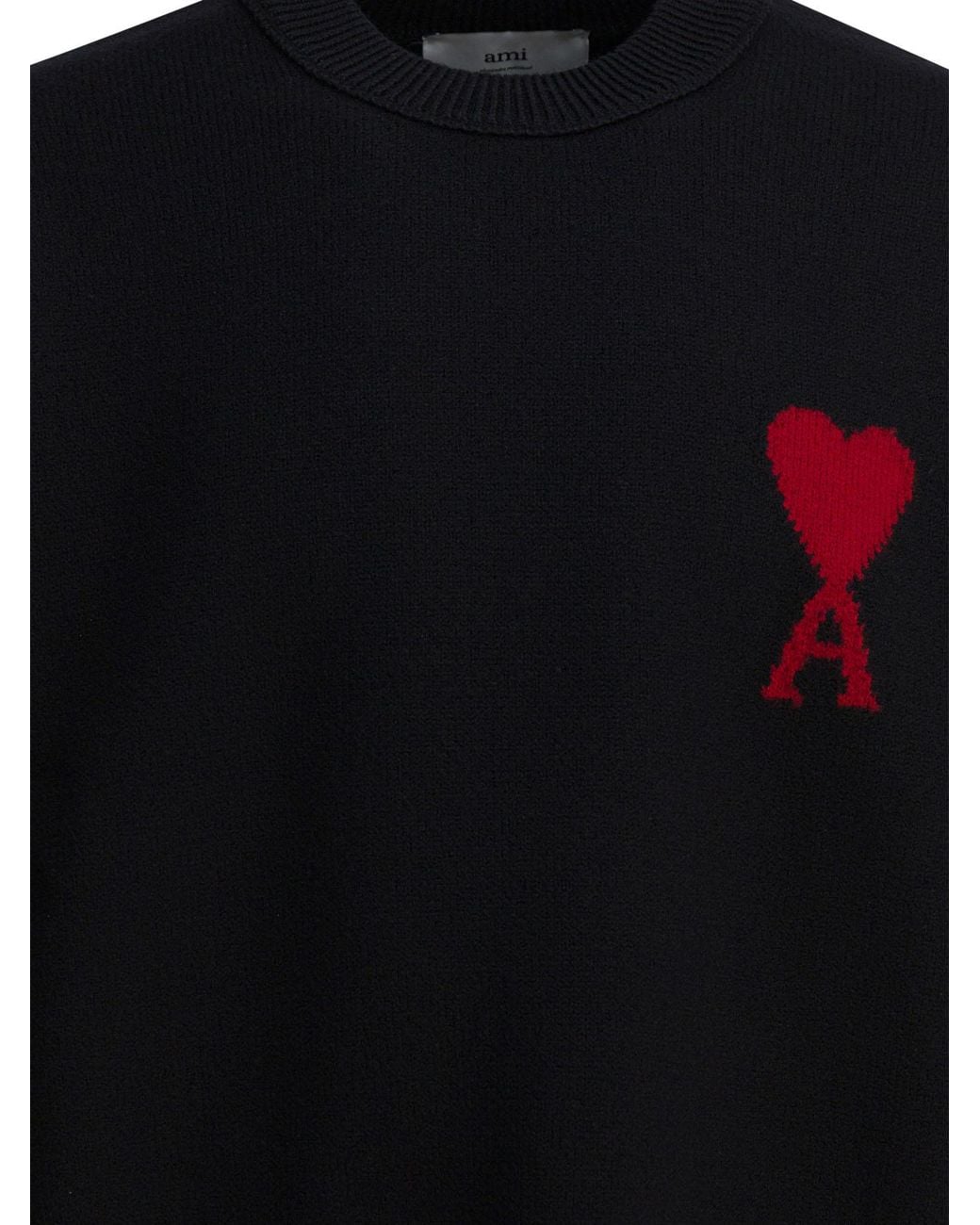 AMI Blue Ami De Coeur Sweater for men