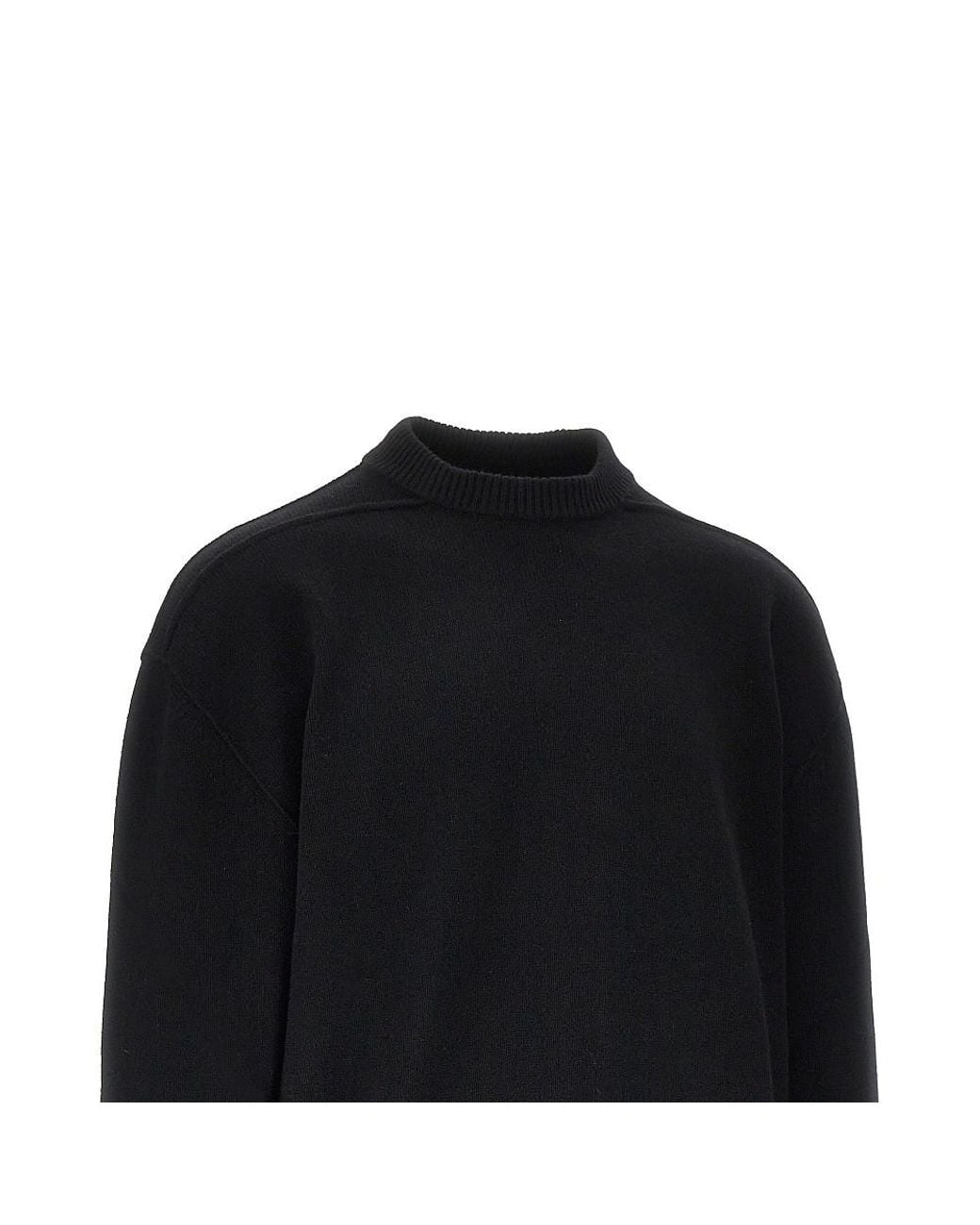Rick Owens Black Tommy Knitted Sweater for men