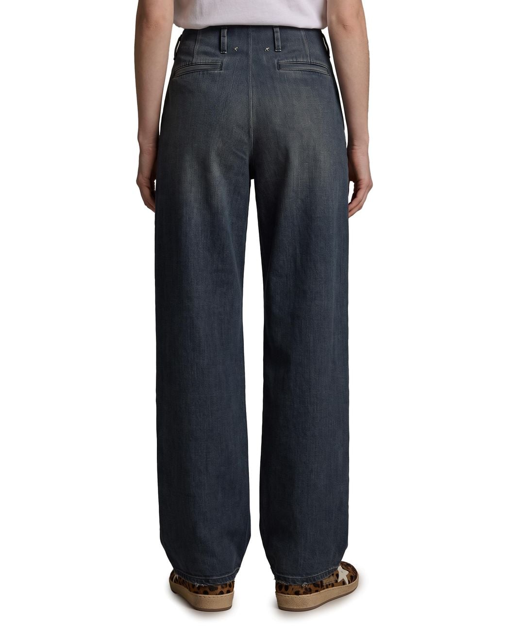 Golden Goose Deluxe Brand Blue Flavia Wide Leg Jeans