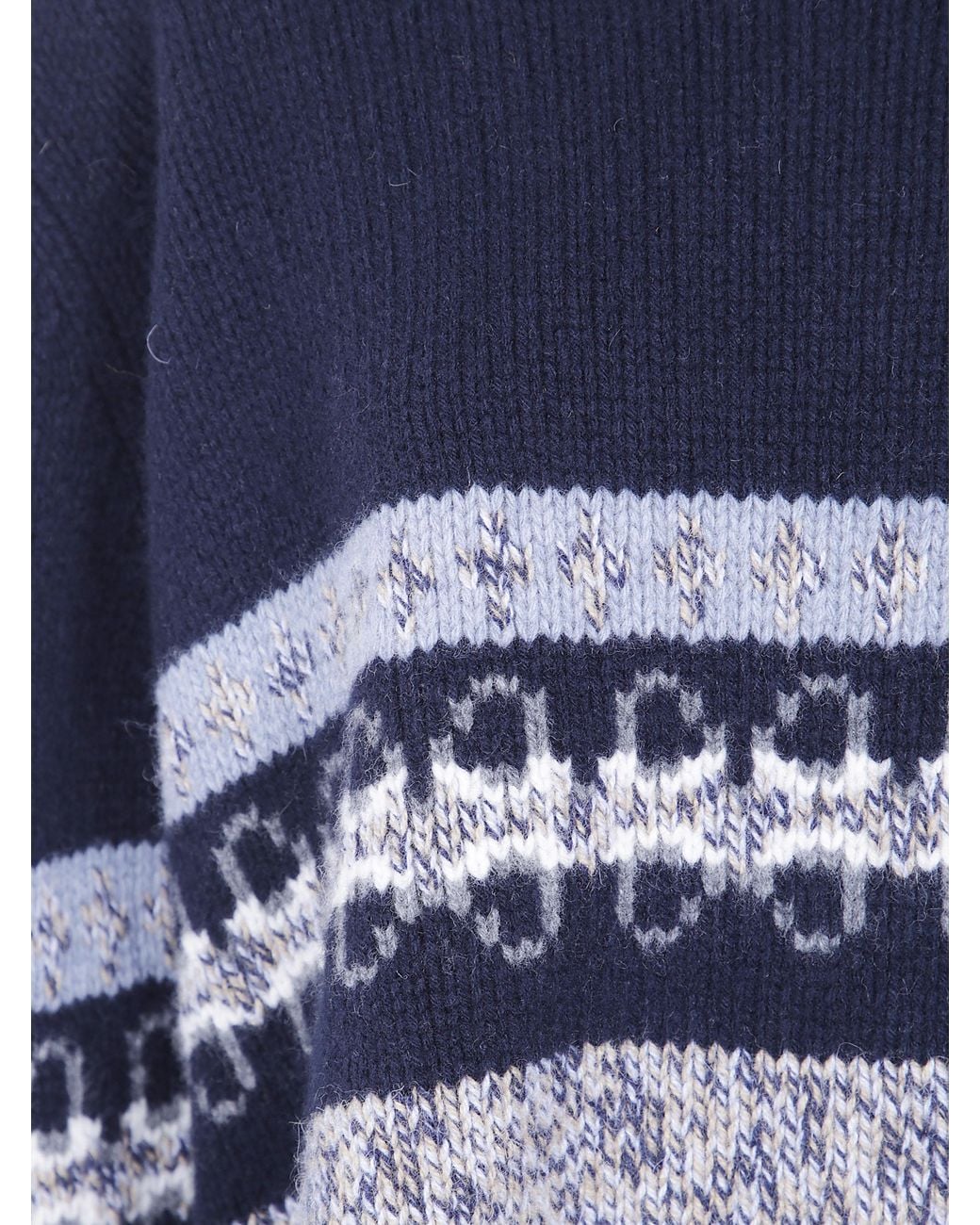 Nuur Blue Long Sleeves Round Neck Sweater