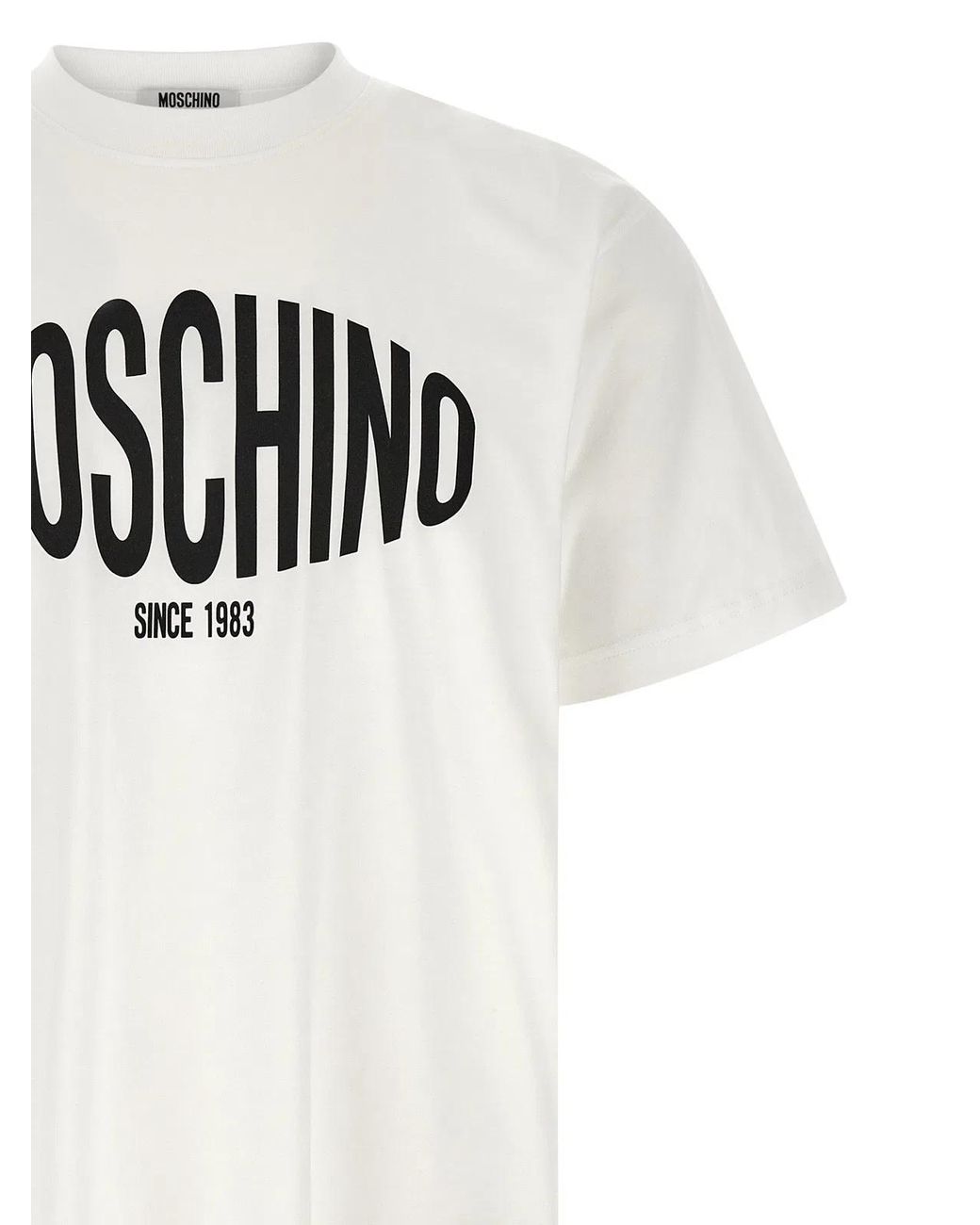 Moschino White Logo T-Shirt for men