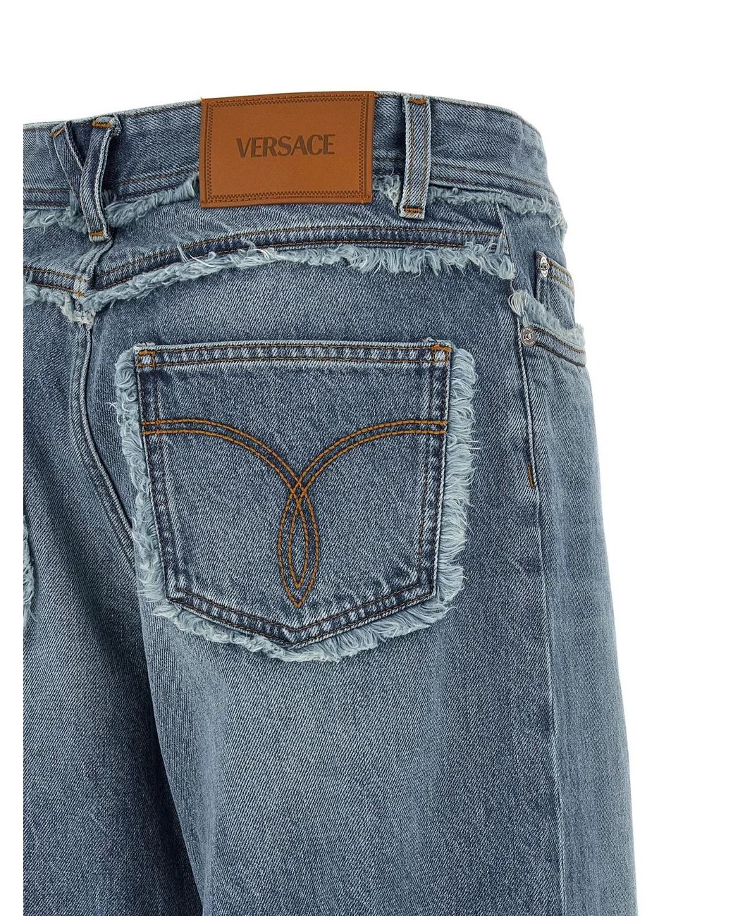 Versace Blue Boyfriend Jeans