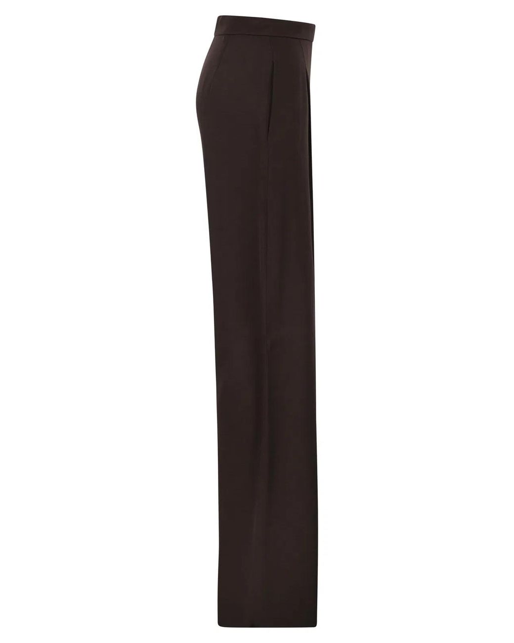 Max Mara Brown Maxmara Studio Msealpaca – Fluid Palazzo Trousers