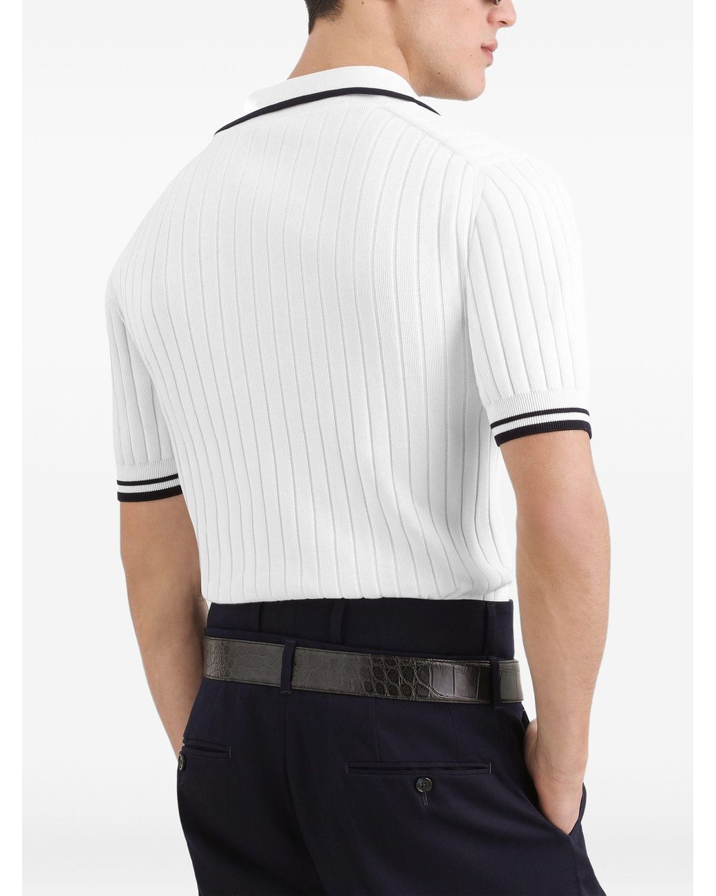 Dolce & Gabbana White Polo Mc for men