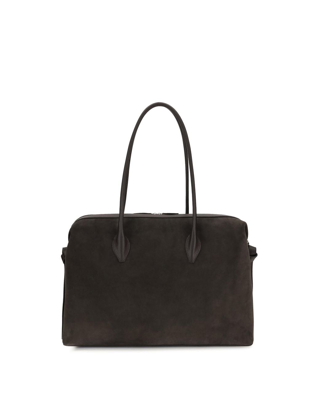 Yuzefi Black Shoulder Duffle Bag Brioche Suede
