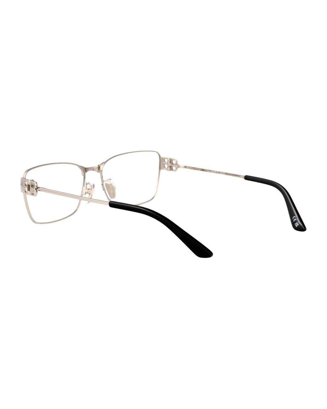 Balenciaga Metallic Transparent Metal Glasses