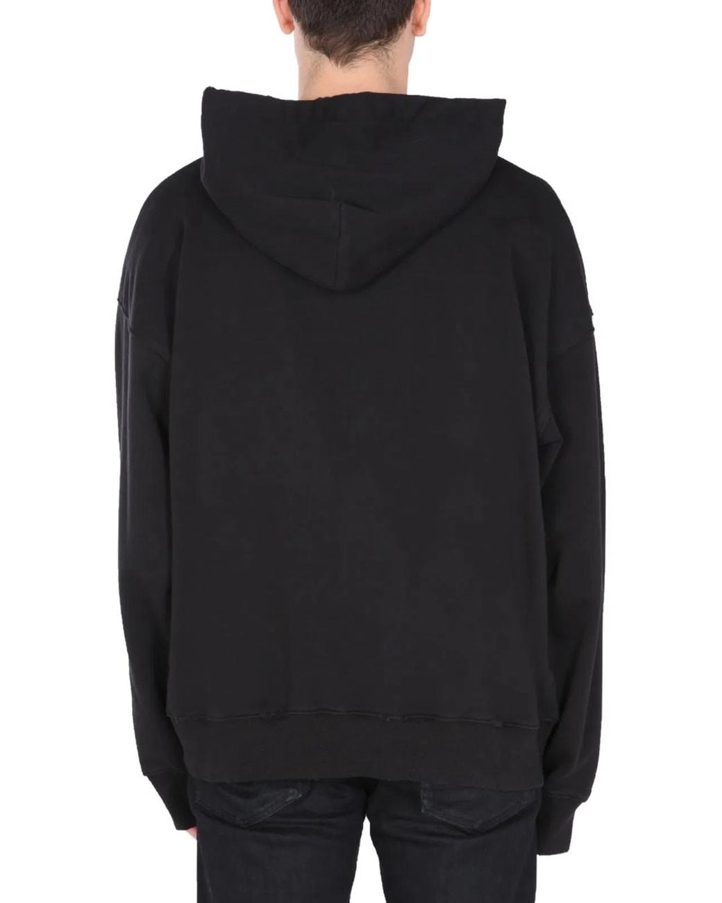 Versace Jeans Couture Black Sweatshirt With Rock Logo for men