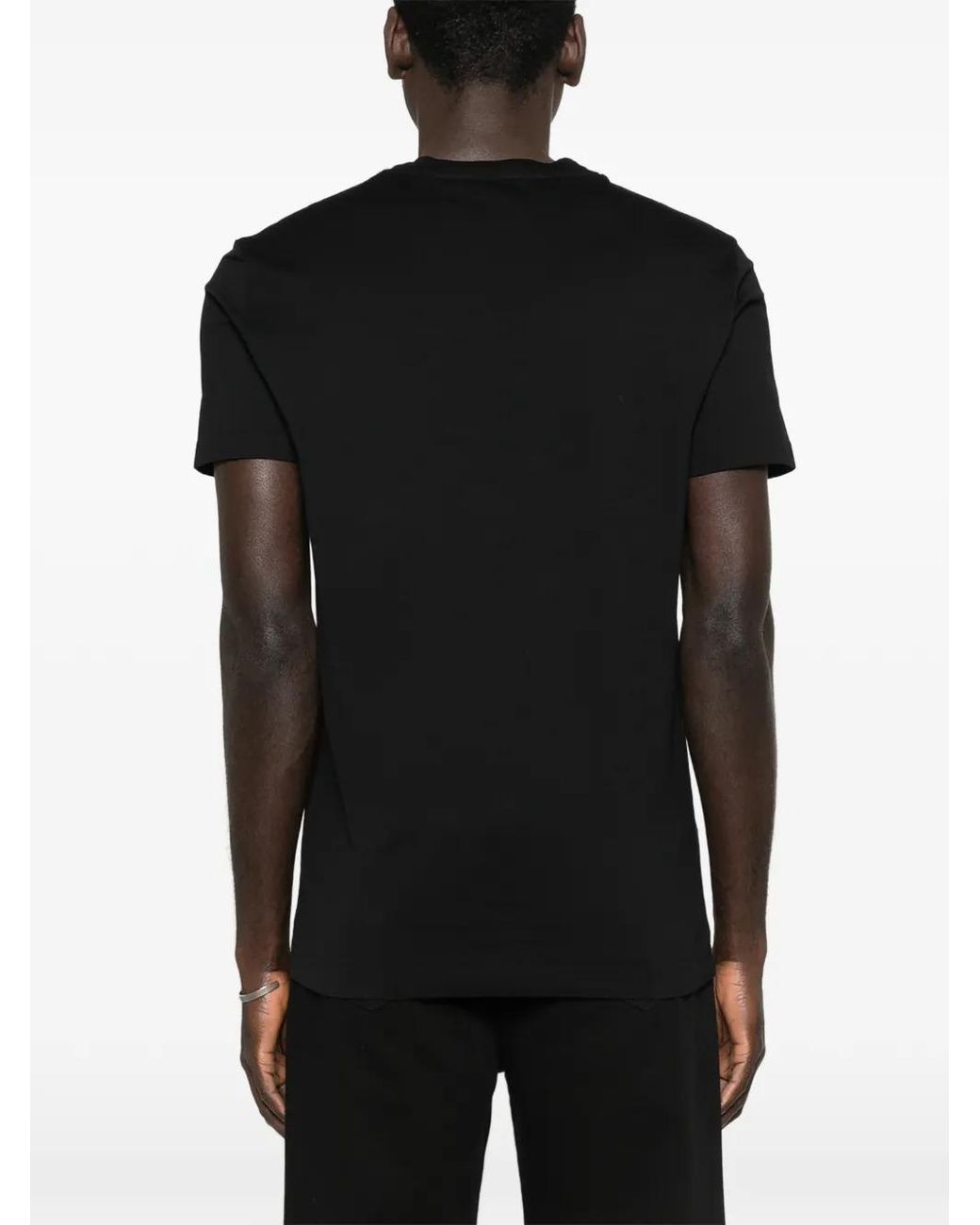 Dolce & Gabbana Black Dolce & Gabbana T-Shirt With Dg Embroidery for men